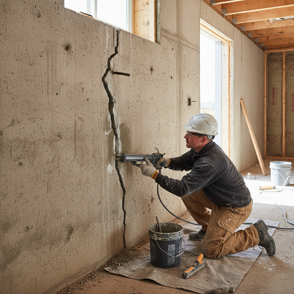 Réparation fissure fondation Saint-Donat — installation professionnelle