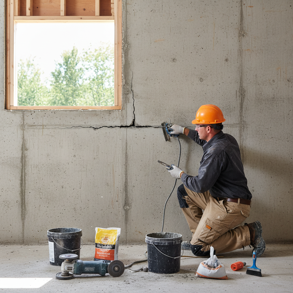 Réparation fissure fondation Larouche — installation professionnelle