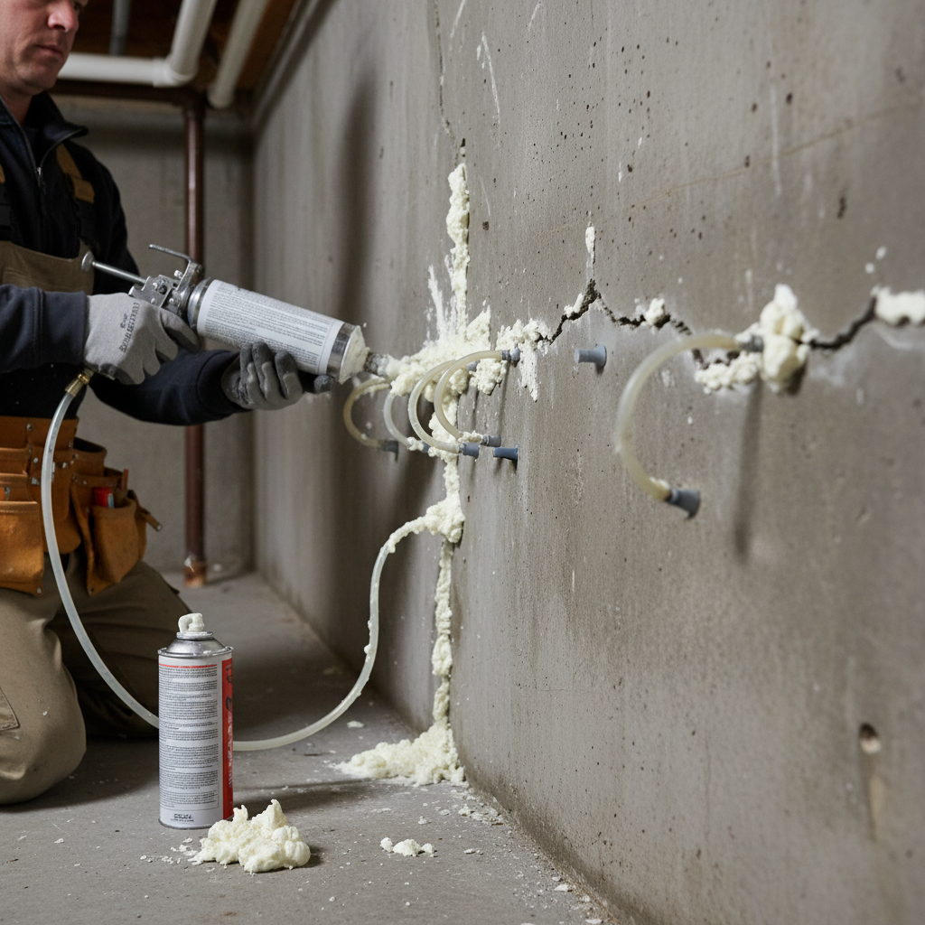 Réparation fissure fondation Pointe-Calumet — installation professionnelle