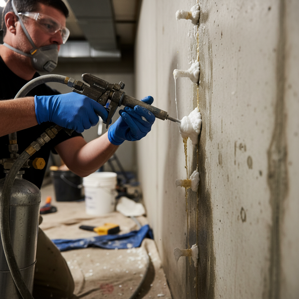 Réparation fissure fondation Aumond — installation professionnelle