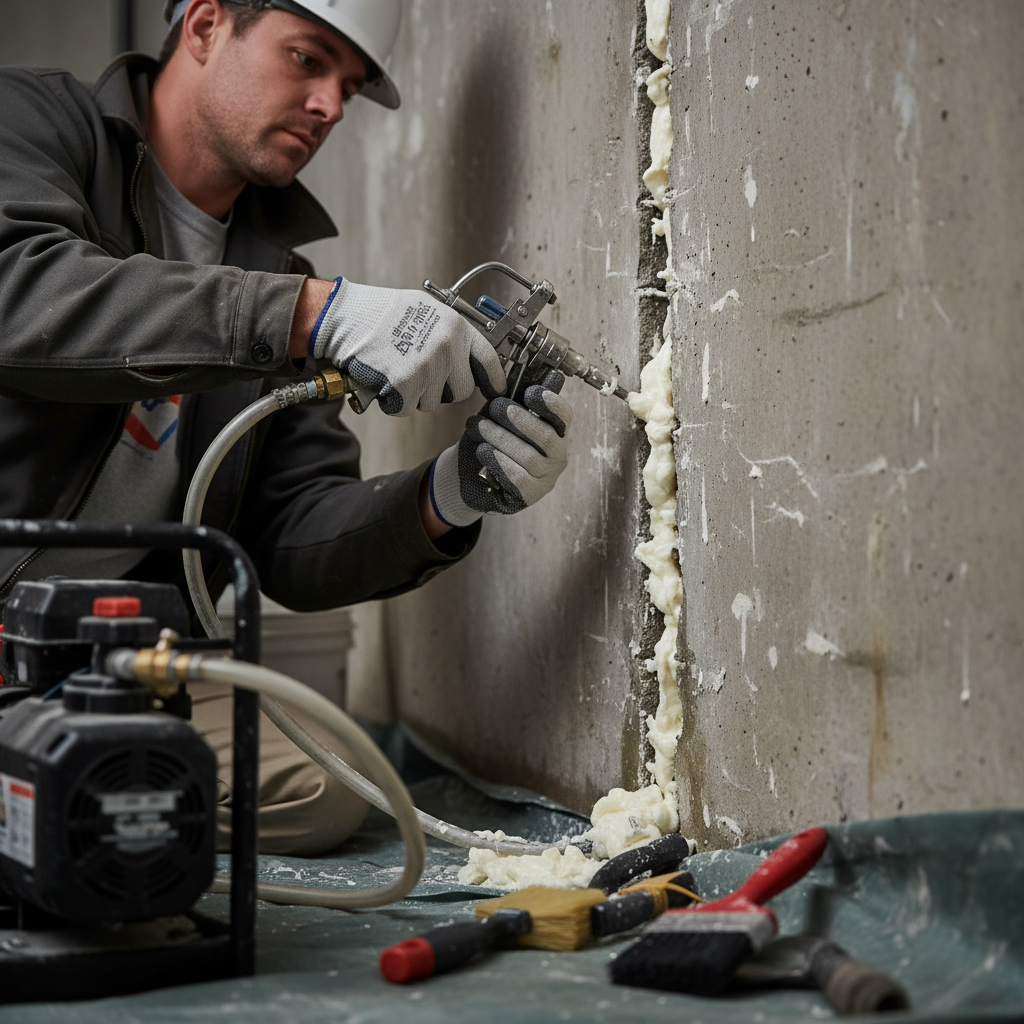 Réparation fissure fondation Val-David — installation professionnelle