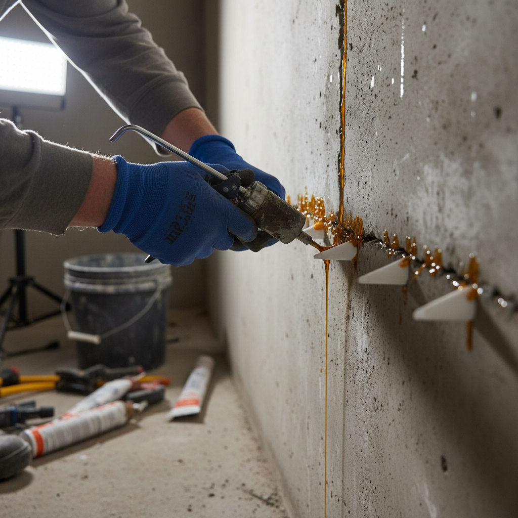 Réparation fissure fondation Ham-Sud — installation professionnelle