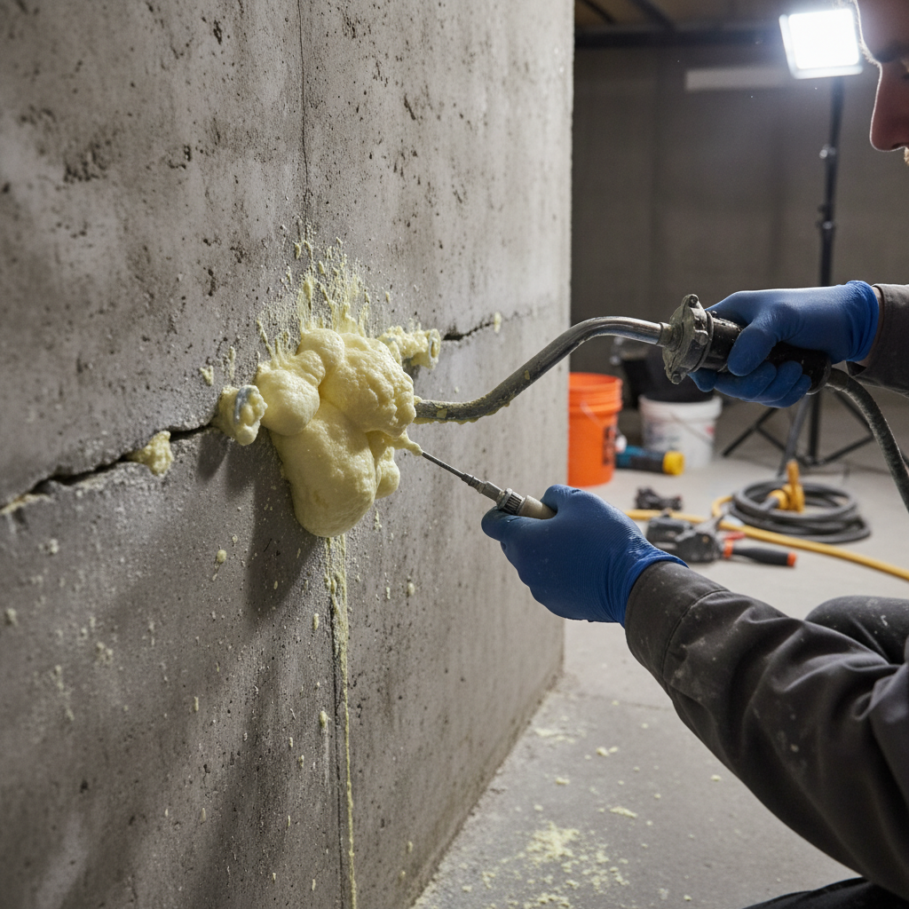 Réparation fissure fondation Windsor — installation professionnelle