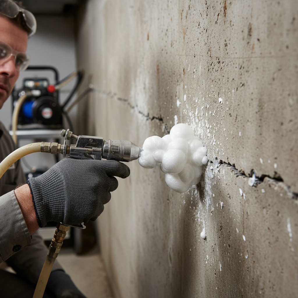 Réparation fissure fondation Mistissini — installation professionnelle