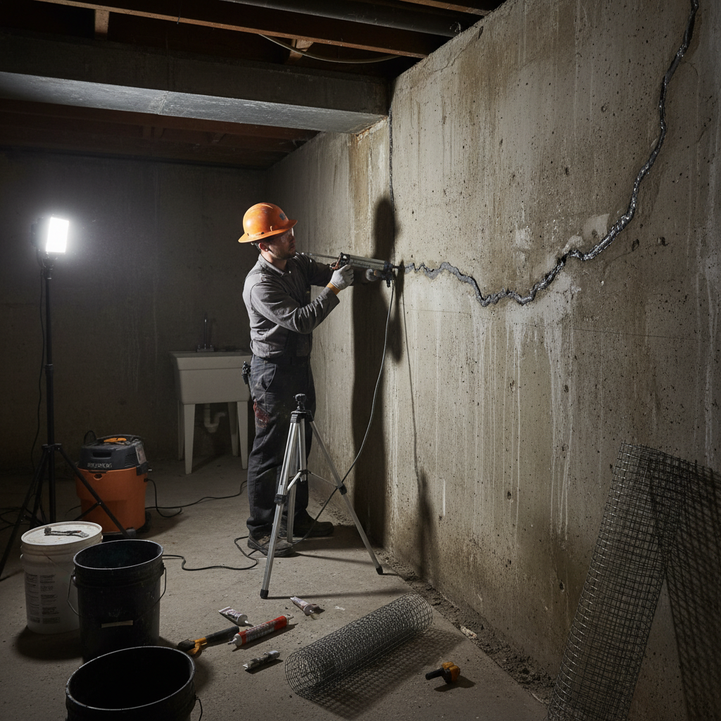 Réparation fissure fondation Price — installation professionnelle