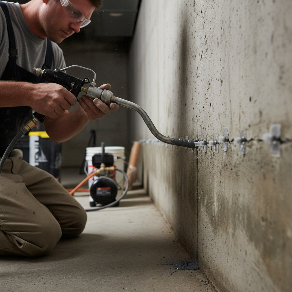 Réparation fissure fondation Gracefield — installation professionnelle