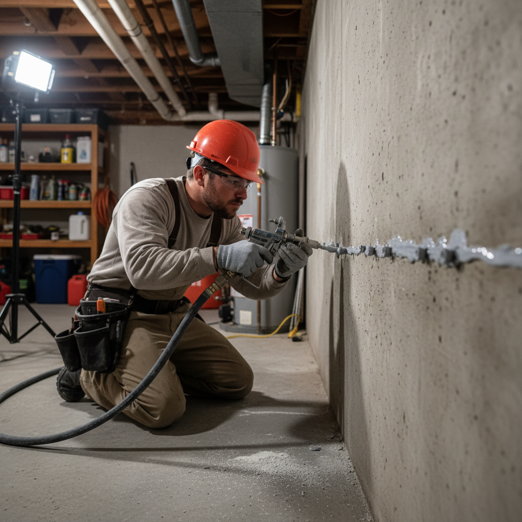 Réparation fissure fondation Sayabec — installation professionnelle