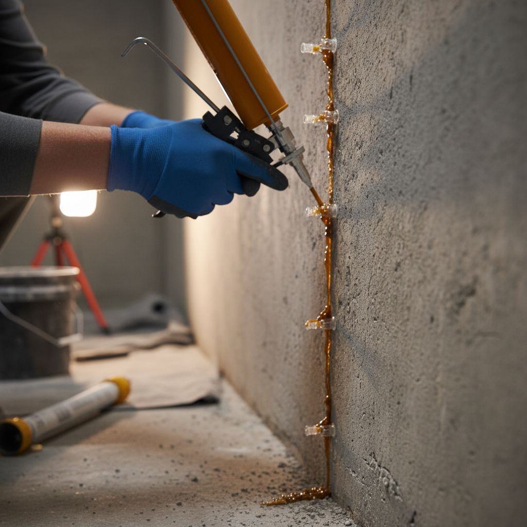 Réparation fissure fondation Pontiac — installation professionnelle